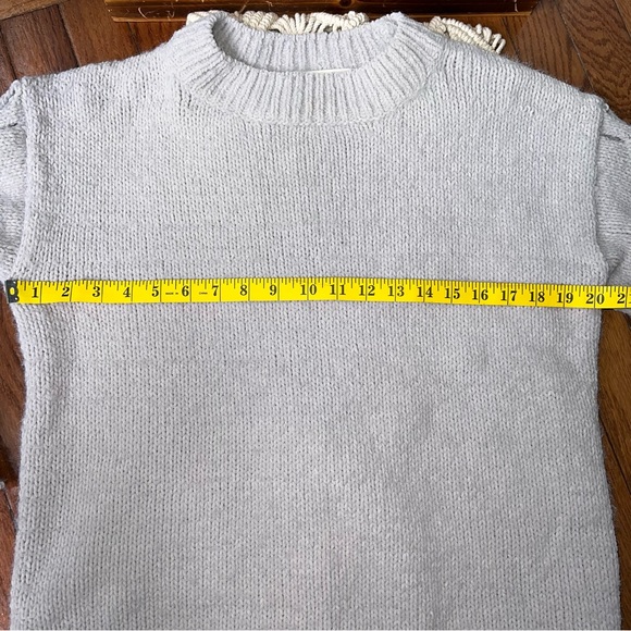 The Impeccable Pig | Lattice Sleeve Roll Bottom Sweater - Picture 5 of 7